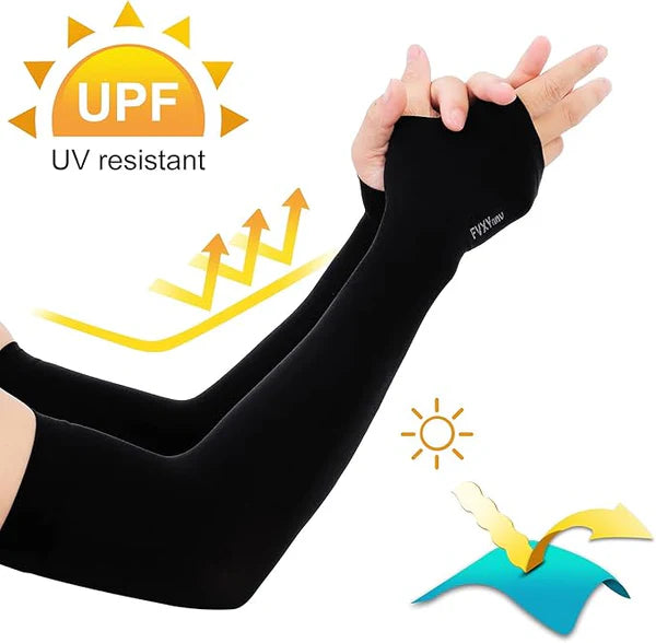 Unisex UV Protection Fingerless Arm Sleeves