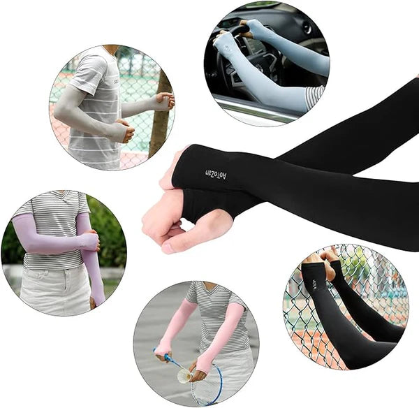 Unisex UV Protection Fingerless Arm Sleeves